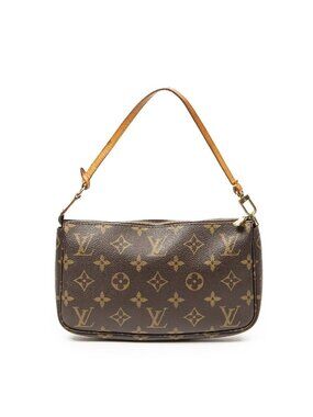 Louis Vuitton Pochette Brown Monogram Canvas Shoulder Bag